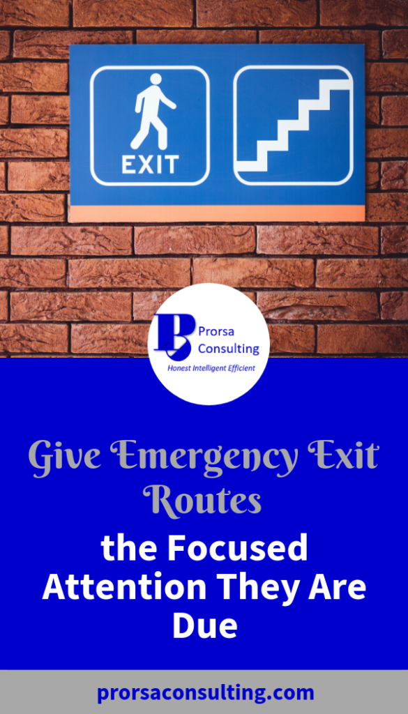 emergency exit route Pinterest pin