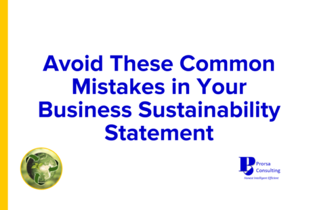 Avoid These Common Mistakes in Your Business Sustainability Statement