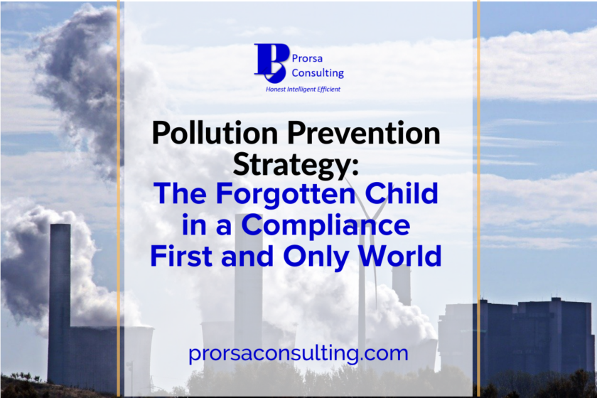 Pollution Prevention Strategy: The Forgotten Child in a Compliance First and Only World