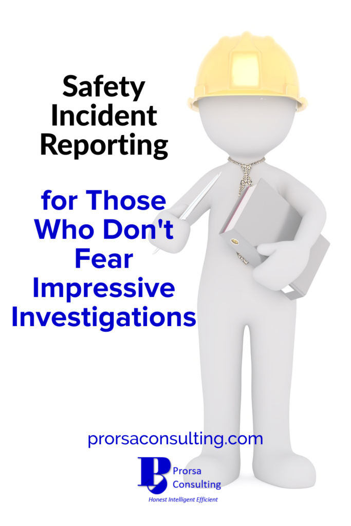 Safety Incident Reporting Pinterest Pin 2 Model of a person wearing a hard hat and carrying a clipboard and pin