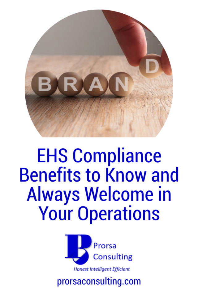 EHS Compliance Benefits Pinterest pin depicting beads with printed letters spelling the word "brand"