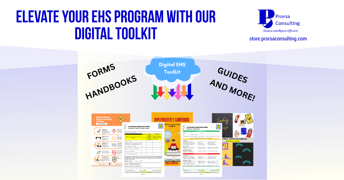 Prorsa-online-store-promotional-artwork-displaying-EHS-poster-forms-handbook-eBook