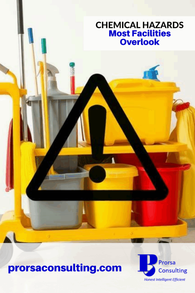 Chemical-hazards-Pinterest-pin-yellow-janitor-cart-stocked-with-cleaning-supplies