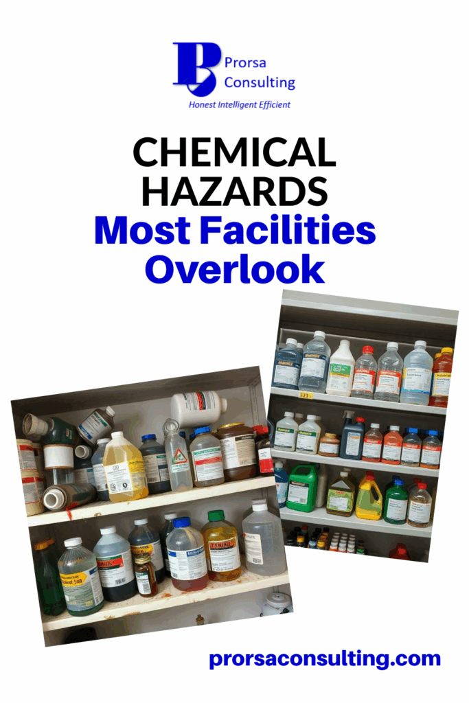 Chemical-Hazards-Pinterest-Pin-messy-chemical-containers-on-shelves-and-organized-chemical-storage-on-shelves